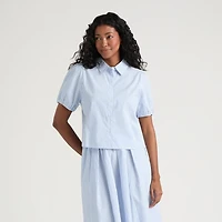 Mexx Mommy and Me Boxy Short Sleeve Button Through Shirt