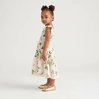 Mexx Mommy and Me Girls Smock Dress with Shoulder Strap