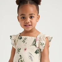 Mexx Mommy and Me Girls Smock Dress with Shoulder Strap