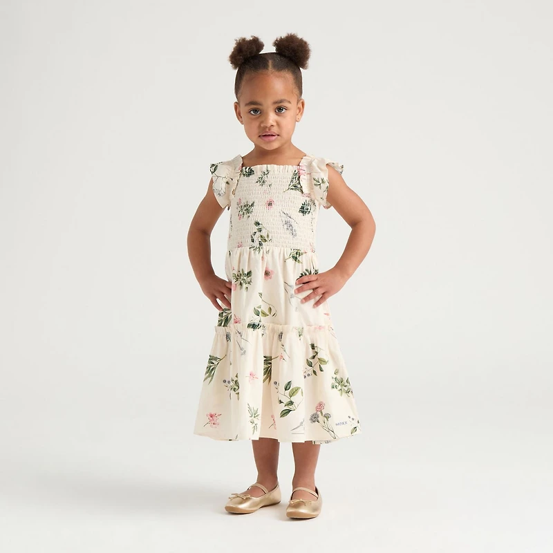 Mexx Mommy and Me Girls Smock Dress with Shoulder Strap