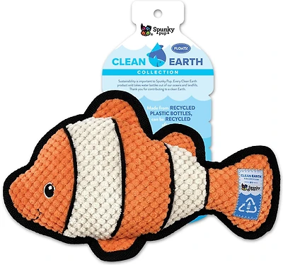 Clean Earth Plush - Poisson clown texturé - 100 % durable