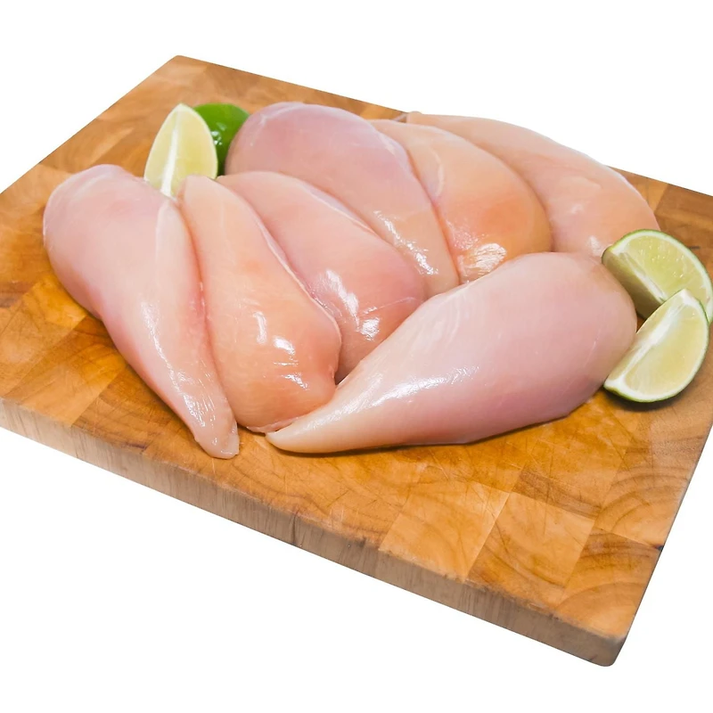 Poitrines de poulet désossées sans peau Élevé sans antibiotiques Prime 6-7 Poitrines, format économique