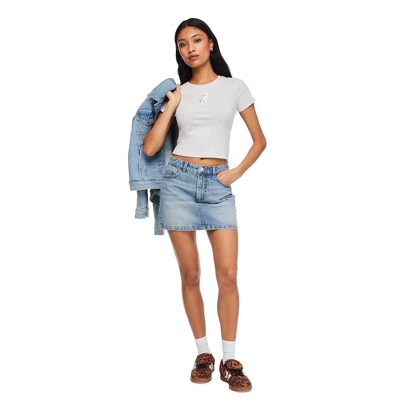 T-shirt coupe bébé No Boundaries pour femmes