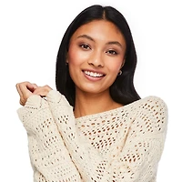 Chandail en crochet No Boundaries pour femmes