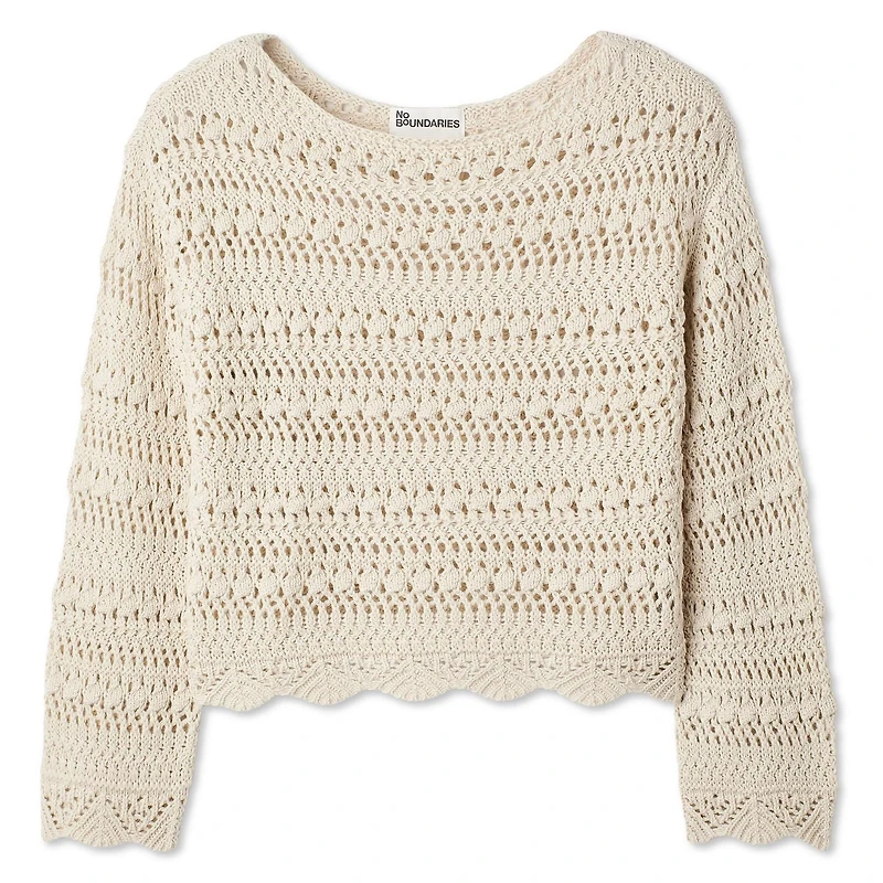 Chandail en crochet No Boundaries pour femmes