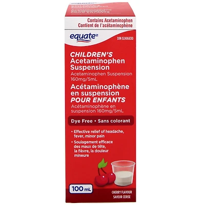 Acétaminophène en suspension pour enfants Equate