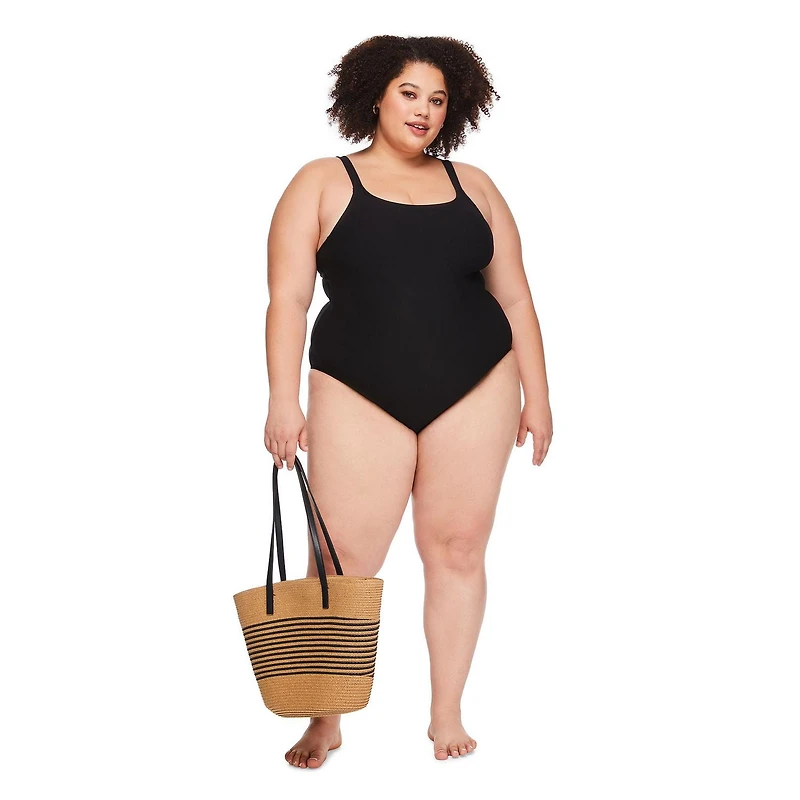 George Women's Plus Scoop-Neck One Piece Swimsuit