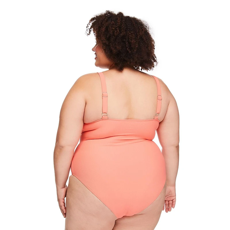 George Women's Plus Scoop-Neck One Piece Swimsuit