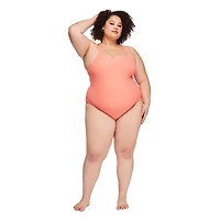 George Women's Plus Scoop-Neck One Piece Swimsuit