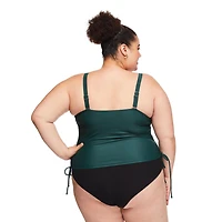 George Women's Plus Ruched Tankini