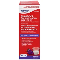 Acétaminophène en suspension pour enfants Equate