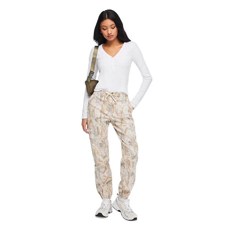 No Boundaries Women's Printed Utility Jogger
