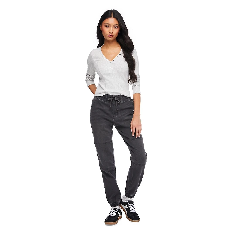 No Boundaries Women's Denim Utility Jogger