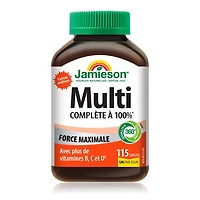 Jamieson Multivitamine complète à 100 % Max Force 115 caplets