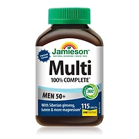 Jamieson multivitamine 100 % complète hommes 50 ans et plus, 115 caplets