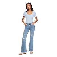 No Boundaries Women's Scoop-Neck Bodysuit