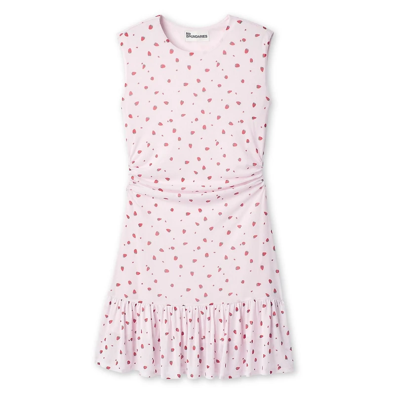 No Boundaries Women's Ruffle Mesh Dress