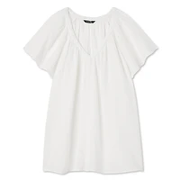 George Plus Women's Flutter Sleeve Top