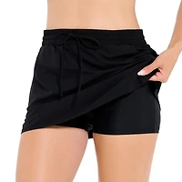 Krista Women’s Skirted Swim Bottom with Built-In Panty – Recycled Polyester Blend