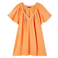 George Plus Women's Flutter Sleeve Top