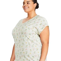 George Plus Women's V-Neckline Nightshirt, Sizes 1X-4X