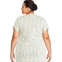 George Plus Women's V-Neckline Nightshirt, Sizes 1X-4X