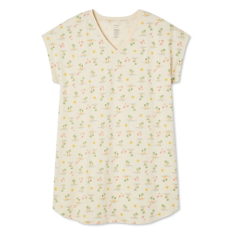 George Plus Women's V-Neckline Nightshirt, Sizes 1X-4X
