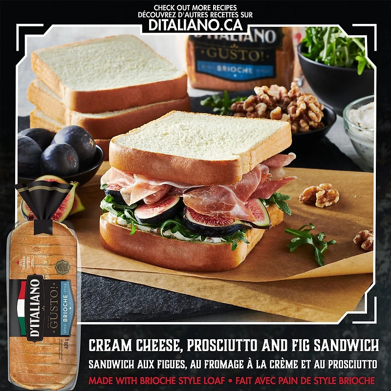 D'Italiano with Gusto!™ Brioche Style Thick Sliced Loaf