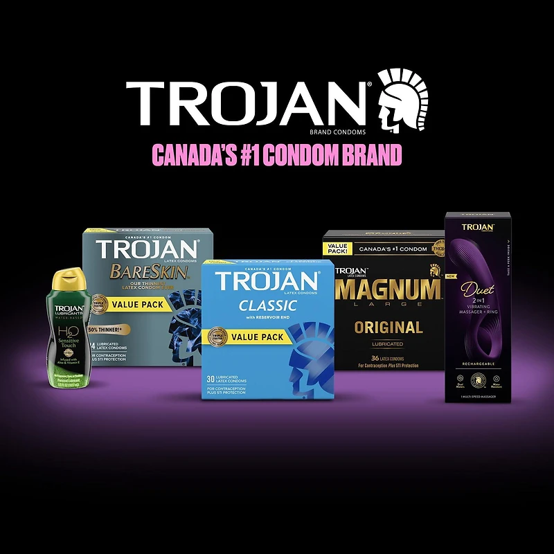 Trojan Ultra Thin Lubricated Condoms, 12 Lubricated Latex Condoms