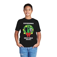 Minecraft T-shirt à manches courtes Mode vacances pour garçons