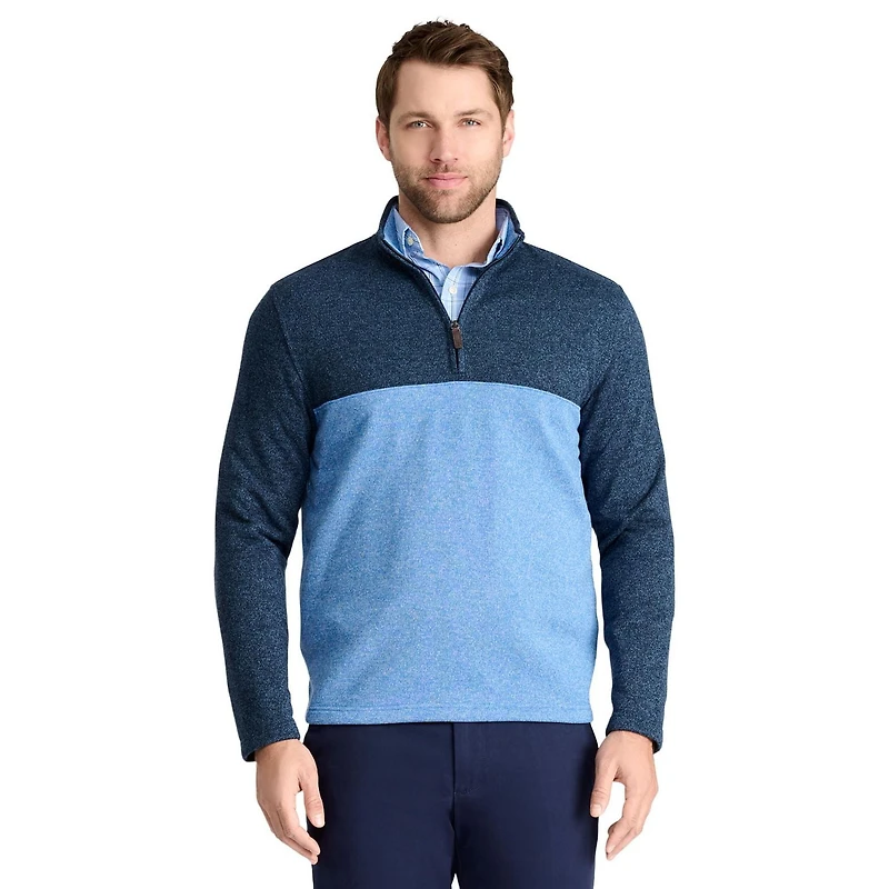 IZOD MENS QUARTER ZIP SWEATER FLEECE