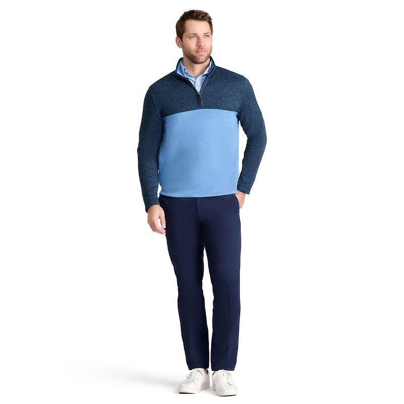 IZOD MENS QUARTER ZIP SWEATER FLEECE