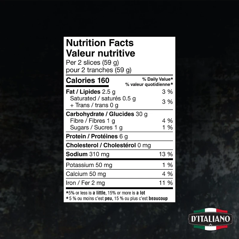 D'Italiano Sesame Bread, 675 g