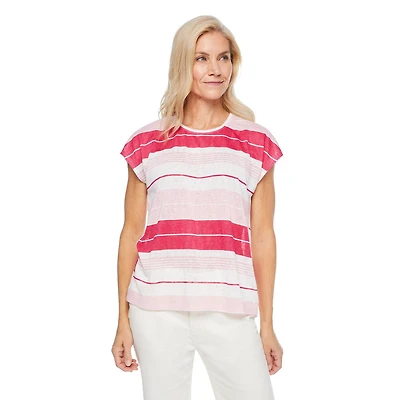 T-shirt avec boutons dans le dos Iyla pour femmes