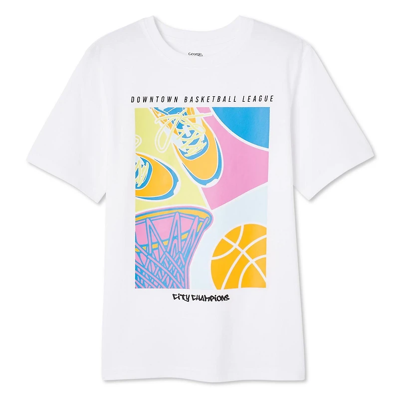 George Boys' Graphic Active Tee, Sizes XS-XL