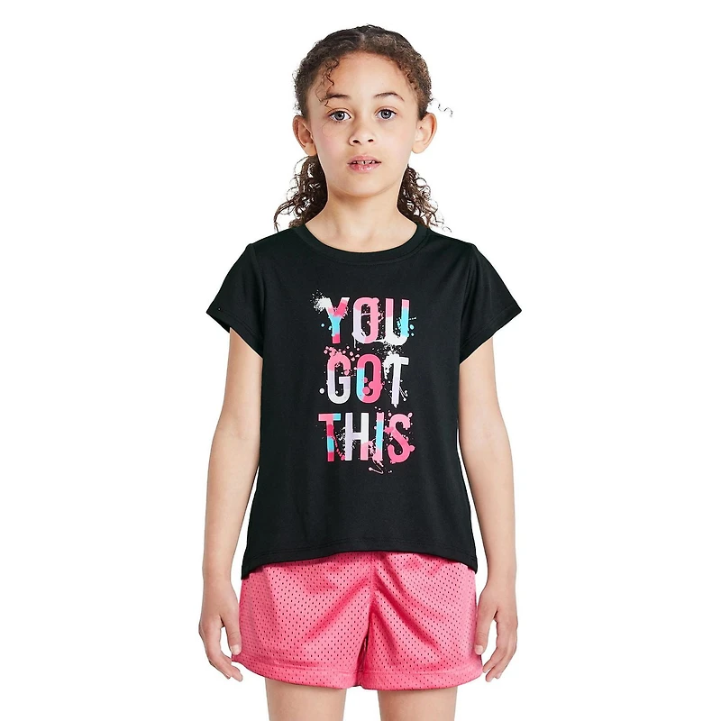 Athletic Works Girls' Two Piece Short Set