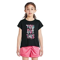 Athletic Works Girls' Two Piece Short Set