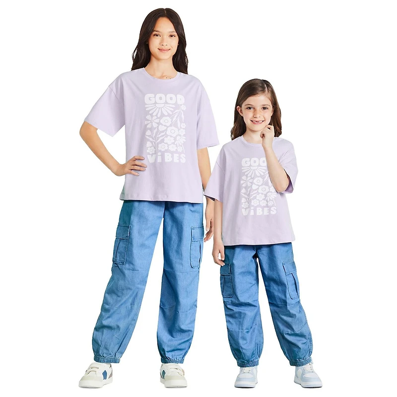 T-shirt ample et carré George pour filles