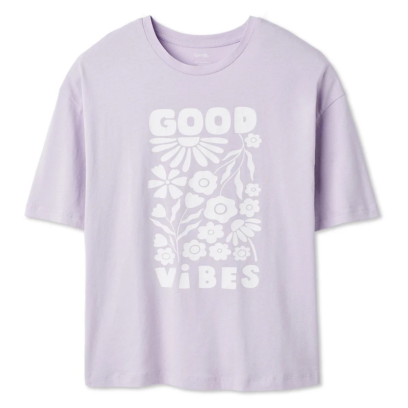 T-shirt ample et carré George pour filles