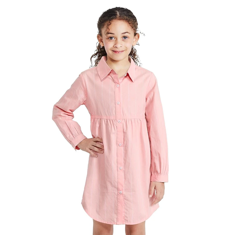 George Girls' Button-Up Shirt Dress