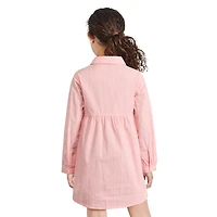 George Girls' Button-Up Shirt Dress