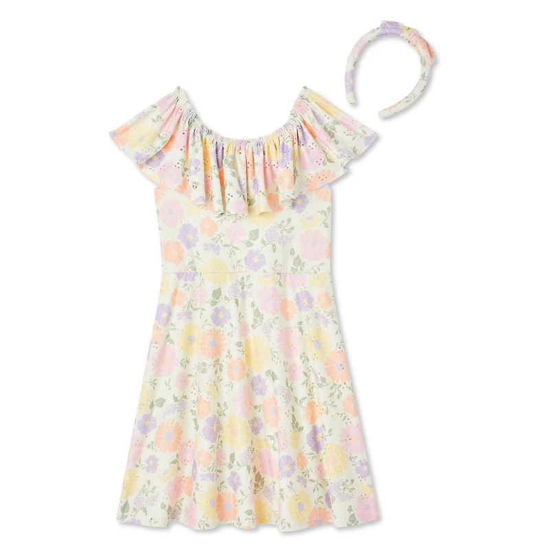Ensemble 2 pièces avec robe à œillets George pour filles