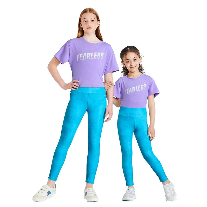 Athletic Works Girls' Printed Ankle Legging
