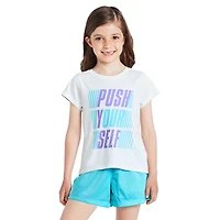 Athletic Works Girls' Two Piece Short Set