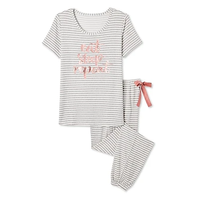 George Women's Hacci Jersey Pajamas 2-Piece Set