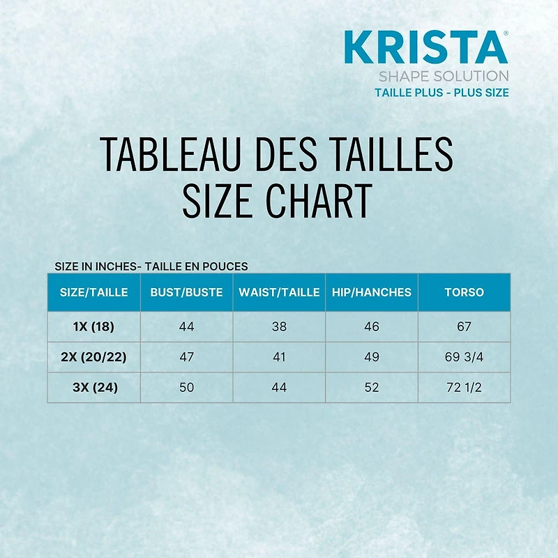 Jupe de bain en Tactel avec cordon de serrage pour femme Krista Plus Size