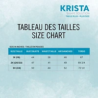 Jupe de bain en Tactel avec cordon de serrage pour femme Krista Plus Size
