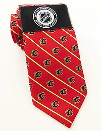 Cravate en jacquard Calgary de LNH pour hommes