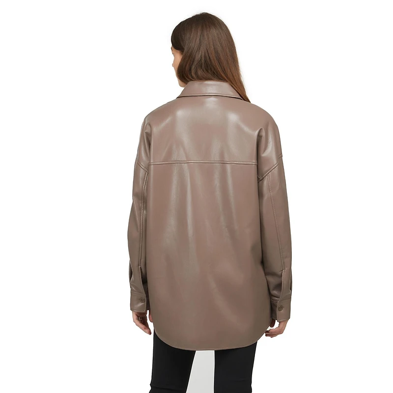 Mexx Manchon en faux cuir pour femmes