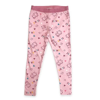 Peppa Pig Legging avec élastique à la taille pour filles en bas âge